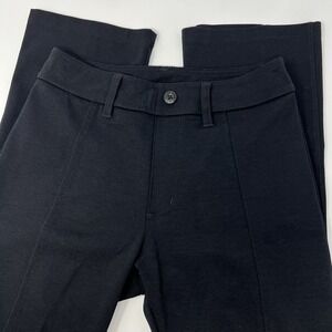 American Giant‎ Ponte Pants Flare Womens 4 Black Chino Minimal Capsule Classic